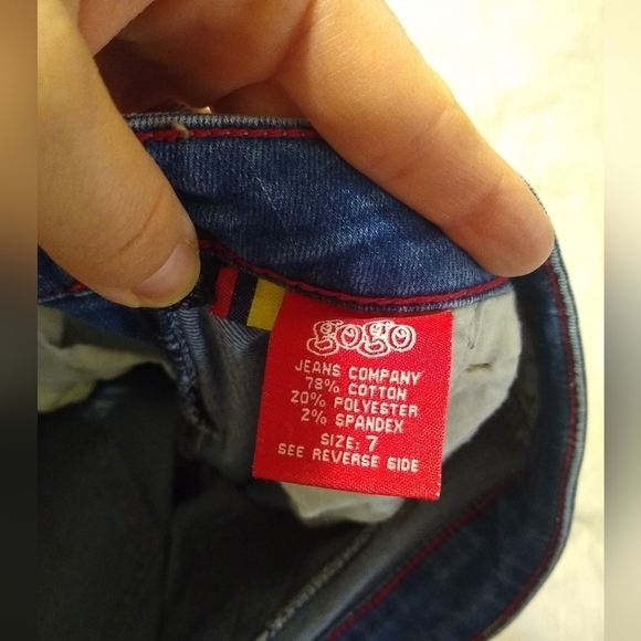 GOGO Star distressed skinny jean size 7 - Picture 3 of 4